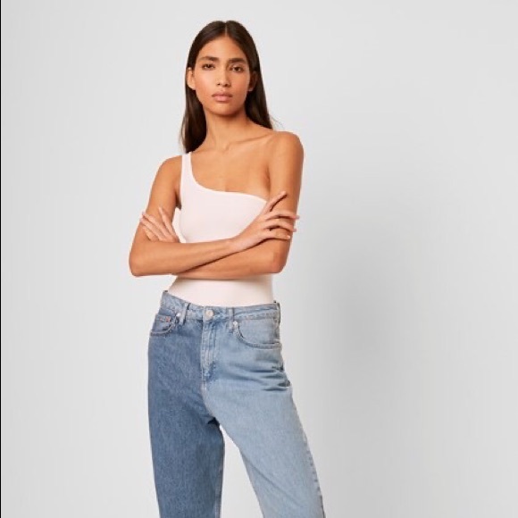 White one shoulder bodysuit - Picture 4 of 4